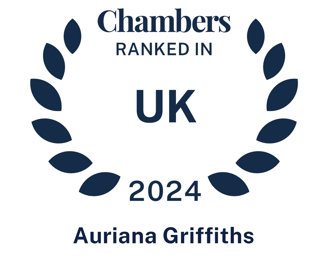 Chambers Top Ranked 2024 - Auriana Griffiths